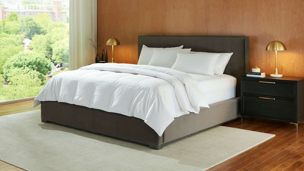 Saatva Down Comforter Sateen Cotton Cover
