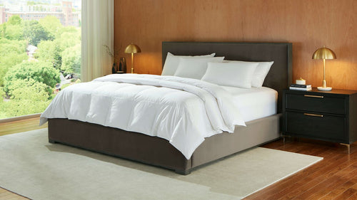 Saatva Down Comforter Sateen Cotton Cover