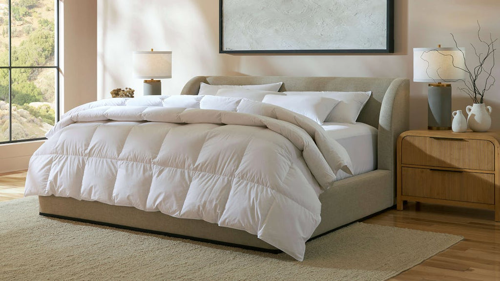 Saatva Down Comforter Sateen Cotton Cover