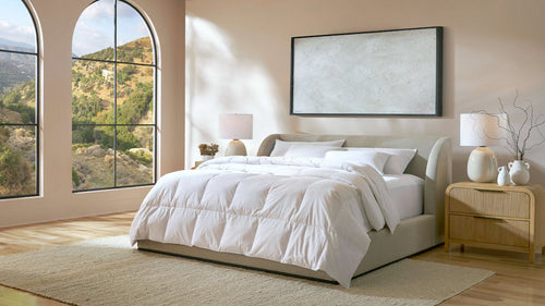 Saatva Down Comforter Sateen Cotton Cover