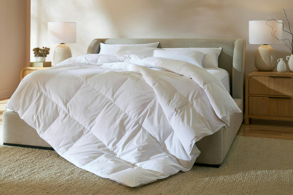 Saatva Down Comforter Sateen Cotton Cover