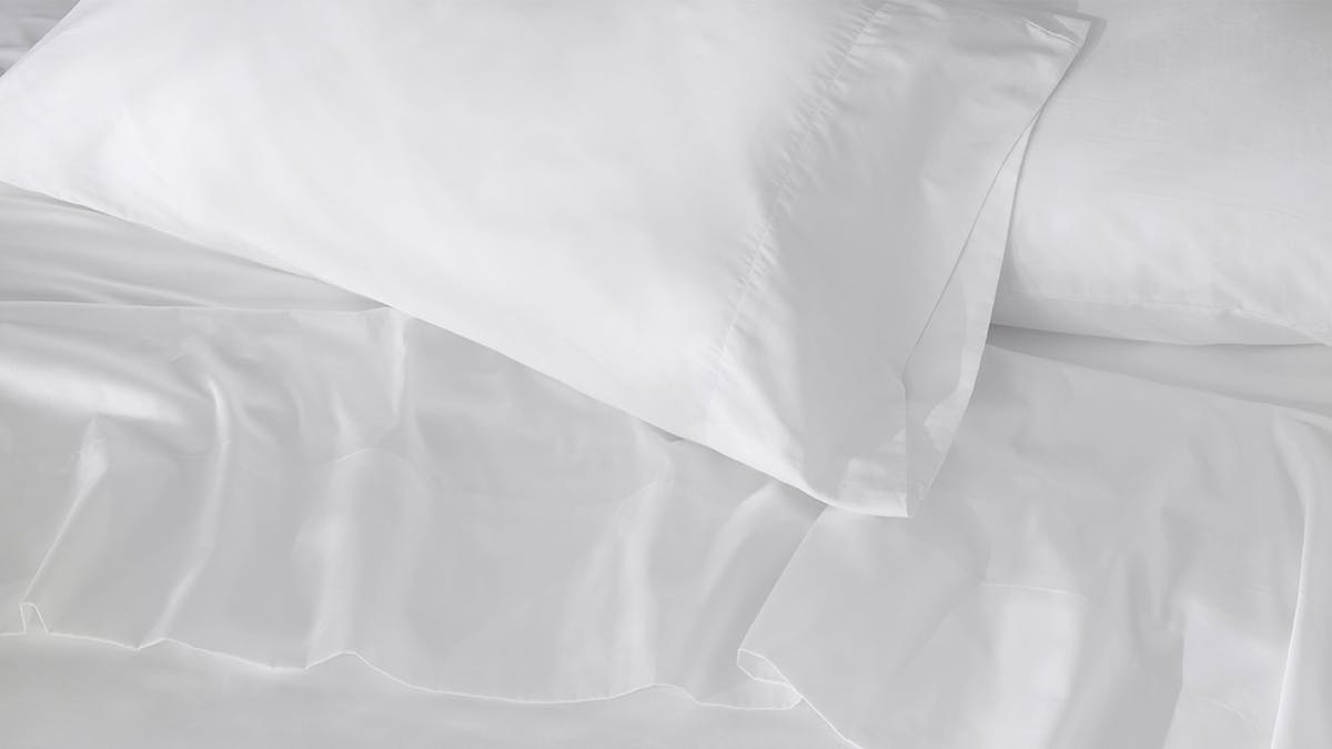 Saatva Percale Pillowcase Pair 100% Long Staple Cotton
