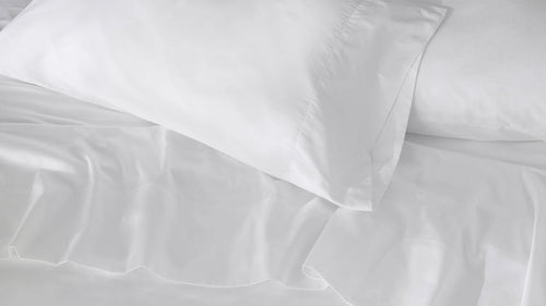 Saatva Percale Pillowcase Pair 100% Long Staple Cotton