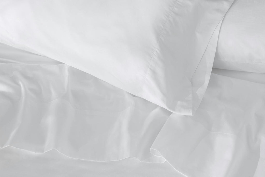 Saatva Percale Pillowcase Pair 100% Long Staple Cotton